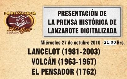 Lancelot cede su hemeroteca digital y su archivo fotográfico al Cabildo de Lanzarote y a la ULPGC