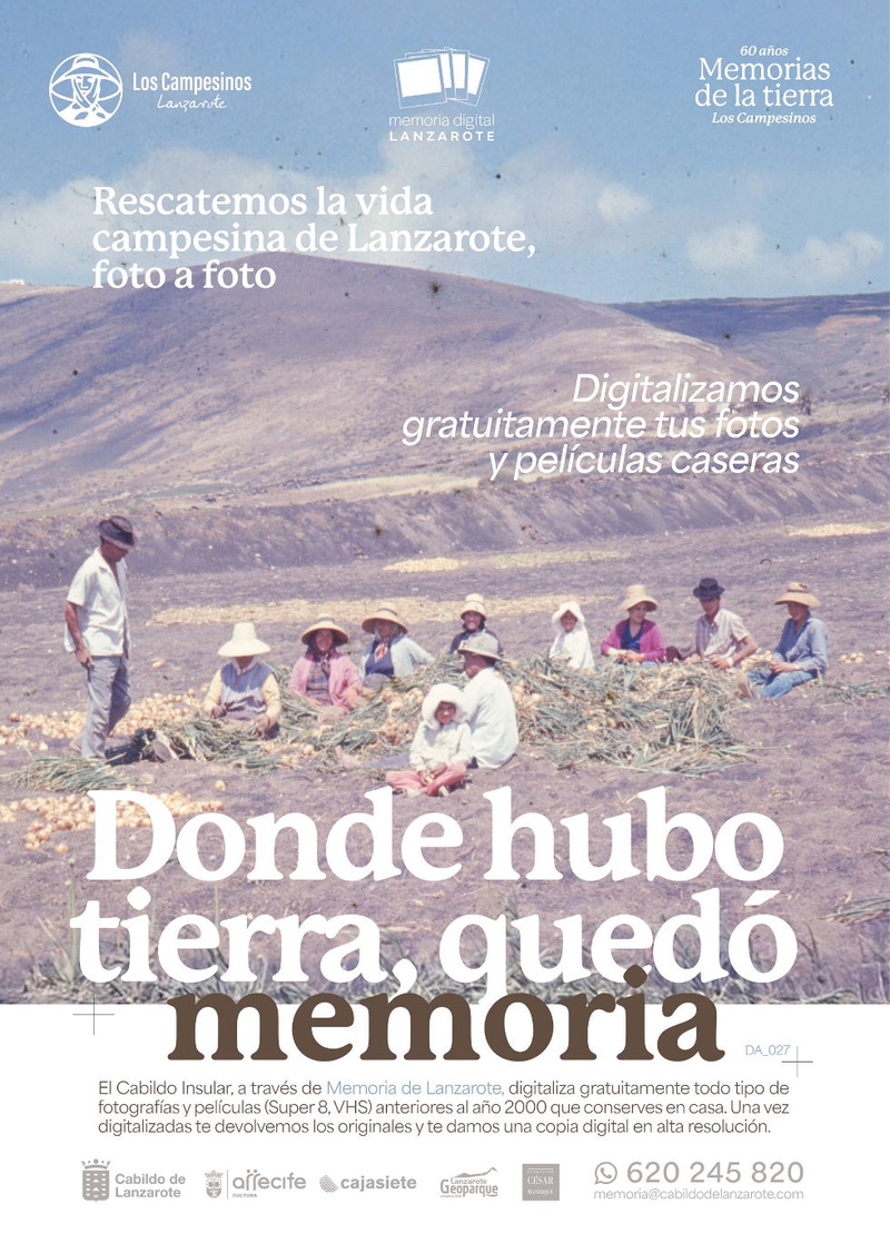 Cabildo y Los Campesinos lanzan una campaña para recuperar la memoria rural de Lanzarote
